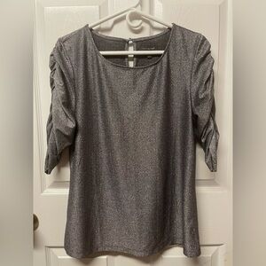 Women's Shimmering Dark Purple Blouse